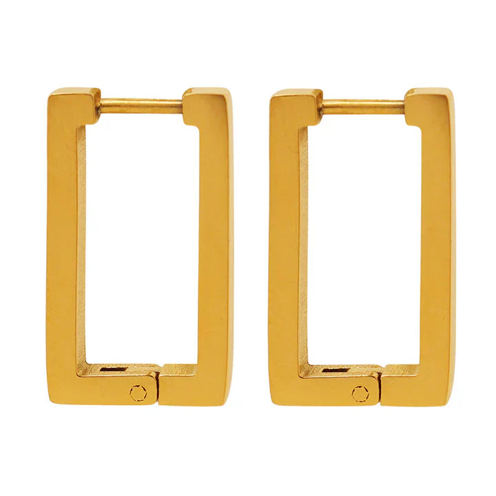 Terrafin Geometrica Earrings | Gold Maya Henry Jewelry