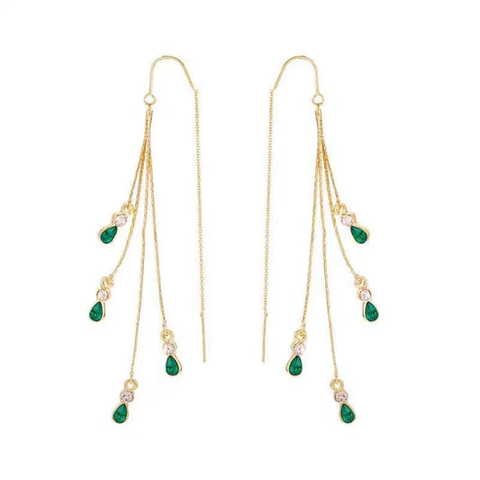 Calista Moreau Tassel Earrings | Gold Maya Henry Jewelry