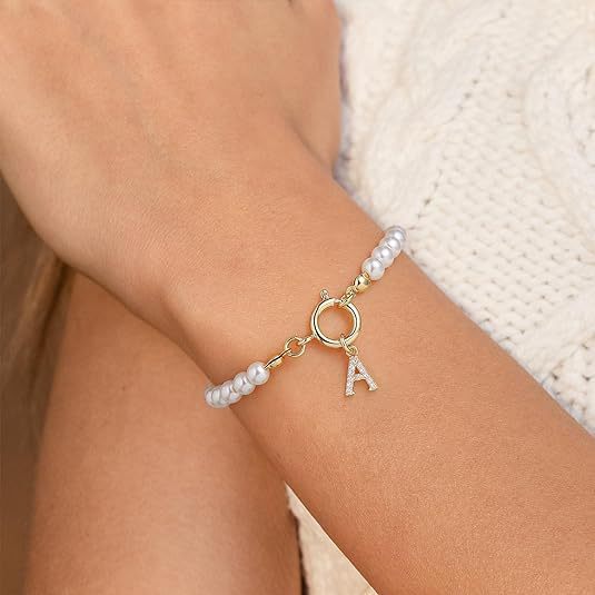 Auden Clé Letter Bracelet | Gold Maya Henry Jewelry