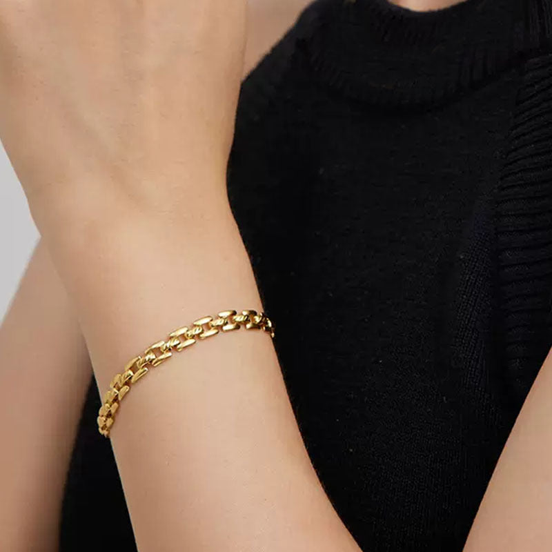 Timepiece Chain Bracelet | Gold Maya Henry Jewelry