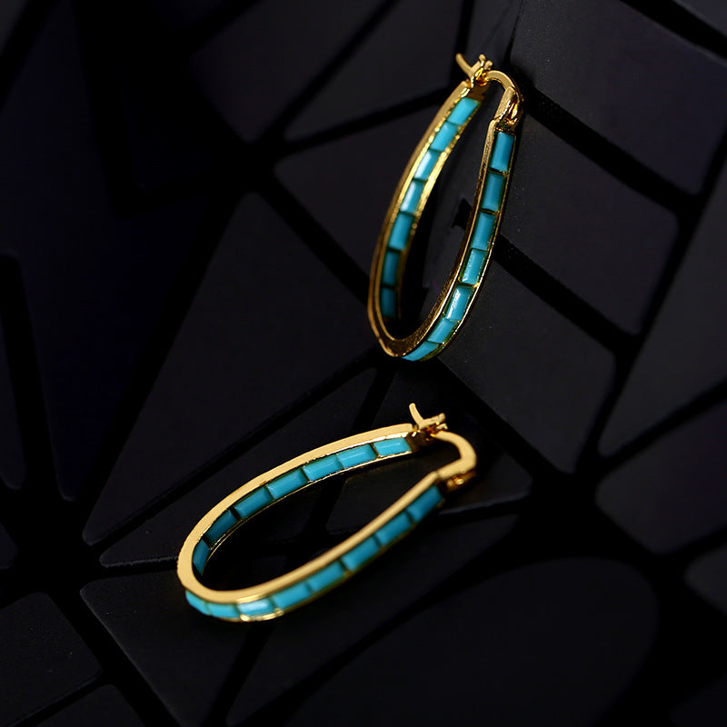 Caspian Edge Hoops | Gold Maya Henry Jewelry