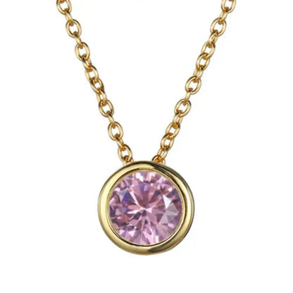 Lunaria Gemmara Birthstone Necklace | Gold Maya Henry Jewelry