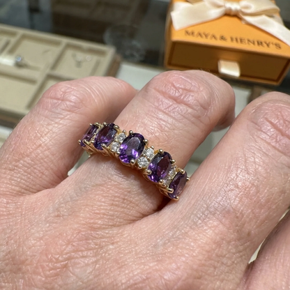 Orlina Violet Crest Ring | Rose Gold Maya Henry Jewelry