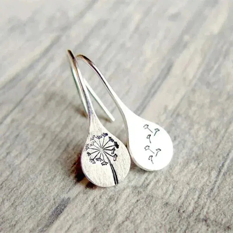 925 Sterling Silver Dandelion Earrings Maya Henry Jewelry