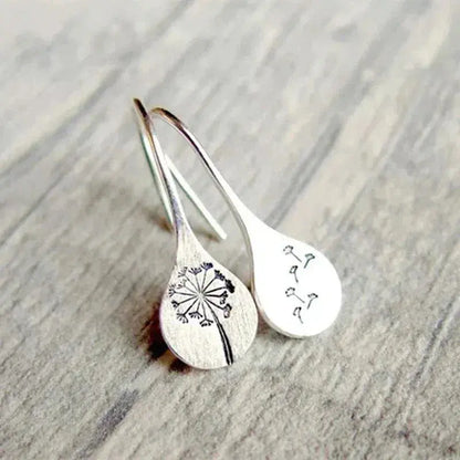 925 Sterling Silver Dandelion Earrings Maya Henry Jewelry