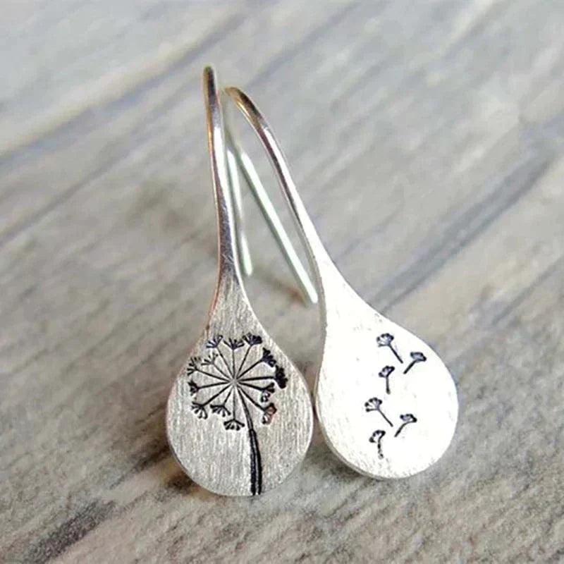 Vintage Silver Flower Earrings Maya Henry Jewelry