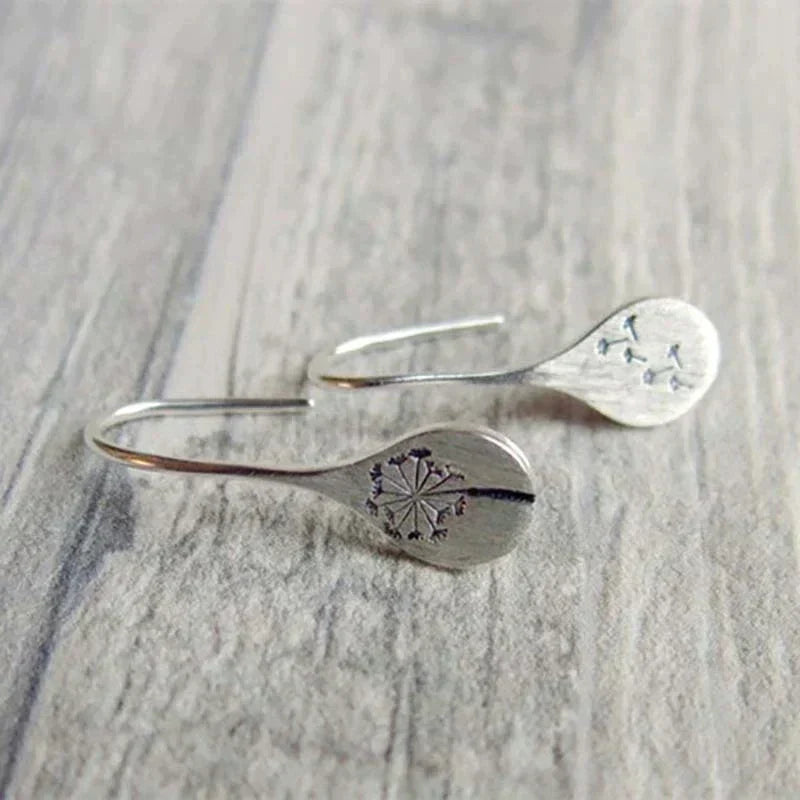 Vintage Silver Flower Earrings Maya Henry Jewelry