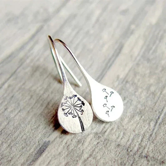 Vintage Silver Flower Earrings Maya Henry Jewelry
