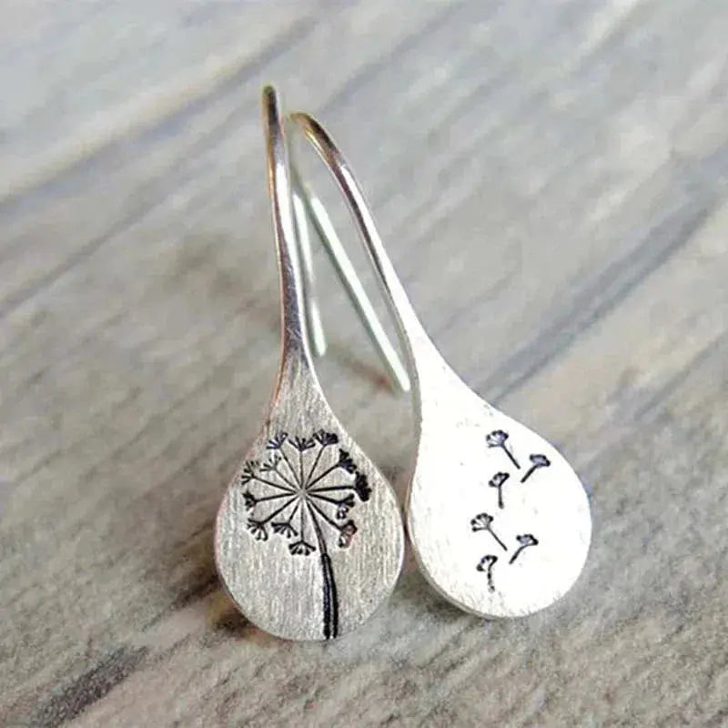 925 Sterling Silver Dandelion Earrings Maya Henry Jewelry