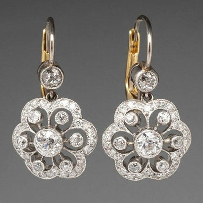 Mandala Vintage Crystal Earrings Maya Henry Jewelry