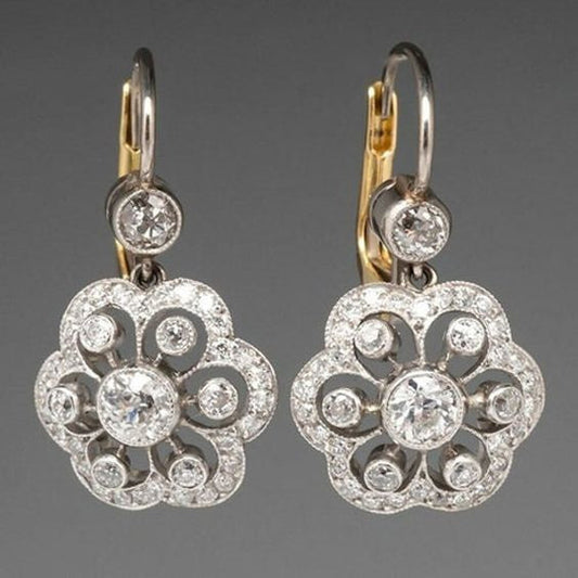 Mandala Vintage Crystal Earrings Maya Henry Jewelry