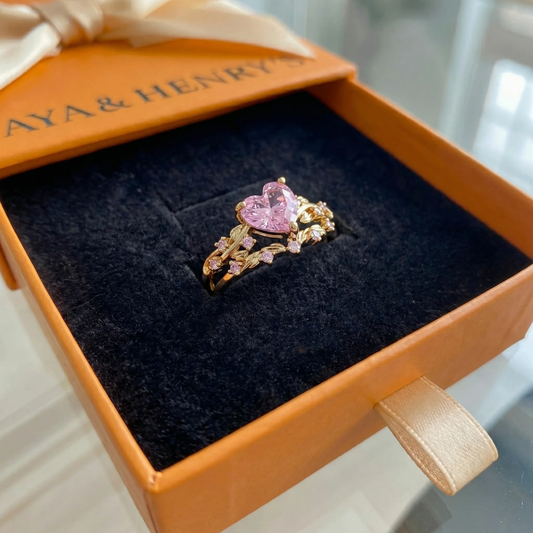 Petalheart Garden Ring Set | Gold Maya Henry Jewelry