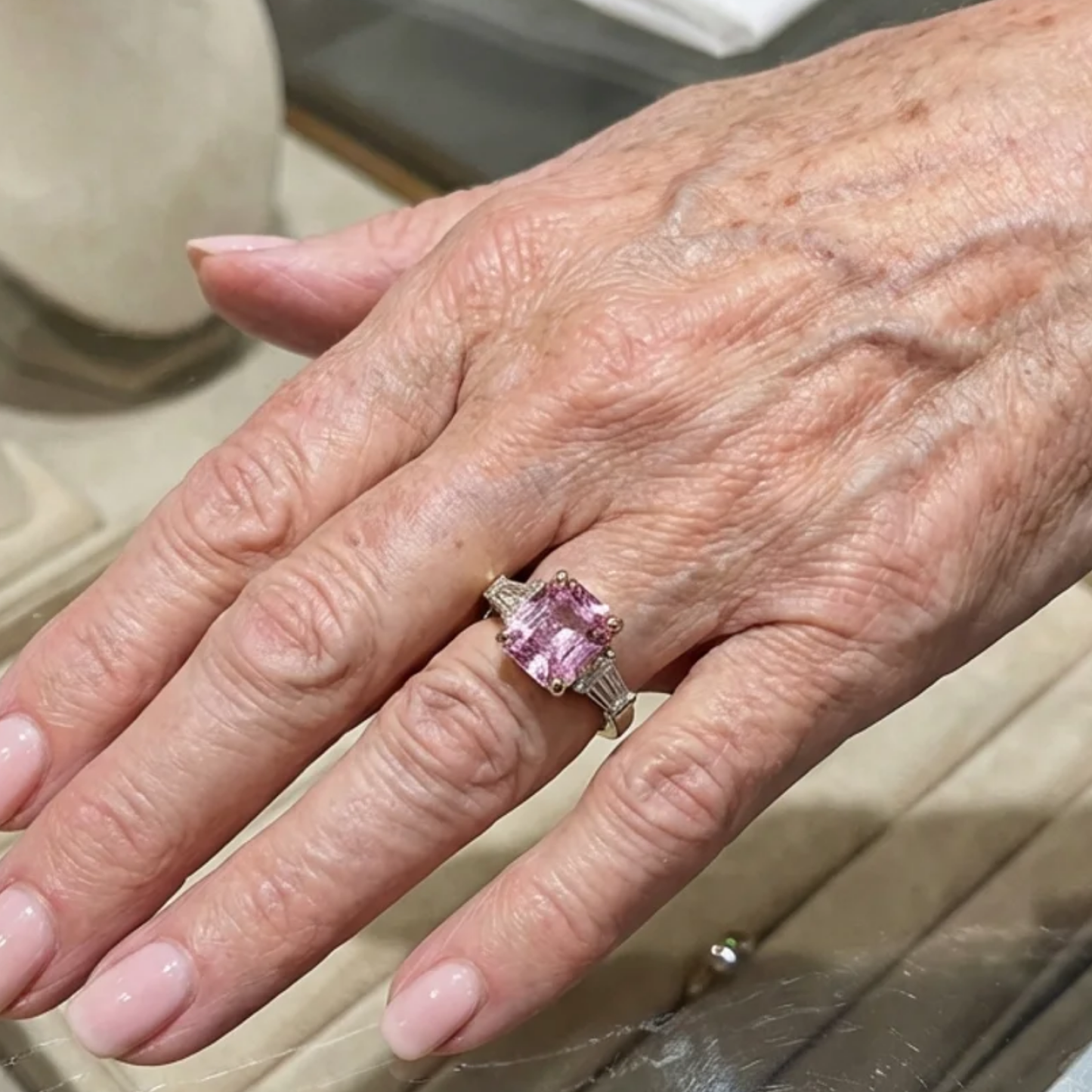 Pink Verve Ring | White Gold Maya Henry Jewelry