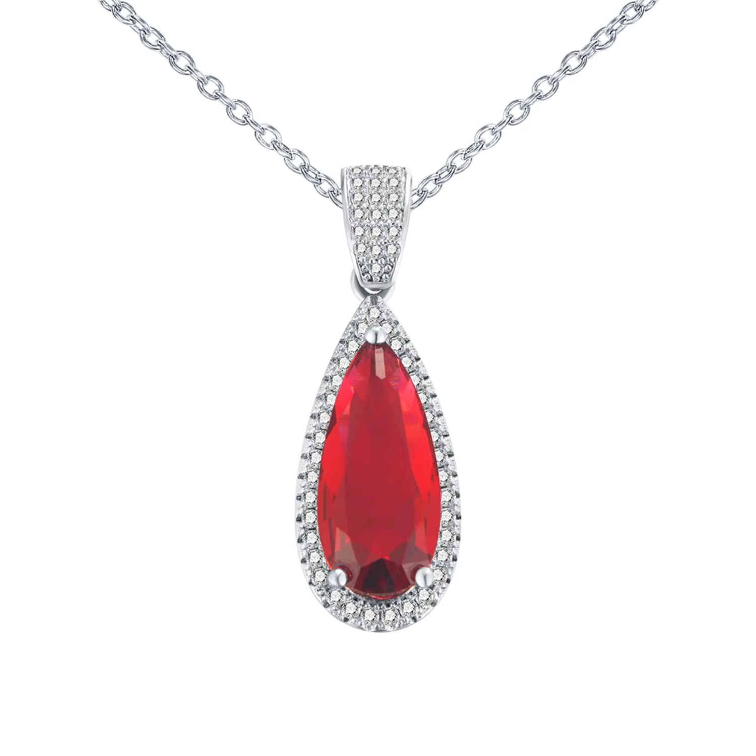Red Rhinestone Zirconia Jewelry Set Maya Henry Jewelry