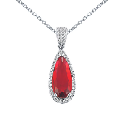 Red Rhinestone Zirconia Jewelry Set Maya Henry Jewelry
