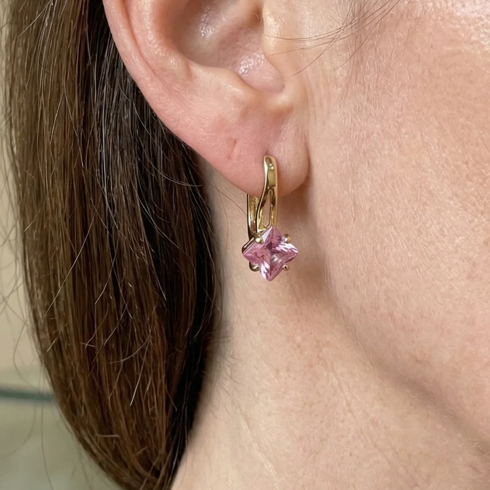 Rosaluxe Crownlight Earrings | Rose Gold Maya Henry Jewelry