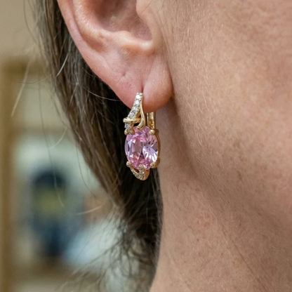 Rose Dawn Drop Earrings | Gold Maya Henry Jewelry