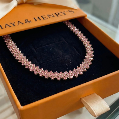 Rose Ember Line Necklace | Gold Maya Henry Jewelry
