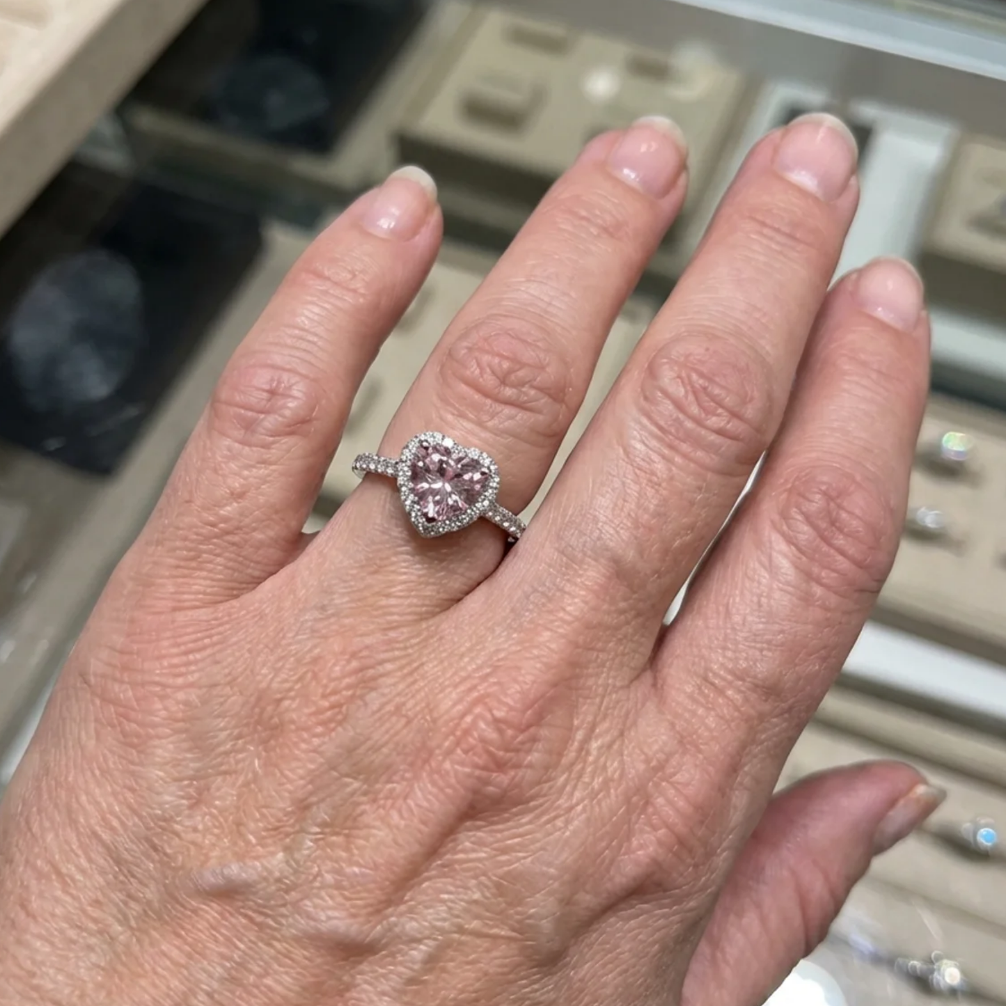 Rosekiss Heart Ring | White Gold Maya Henry Jewelry