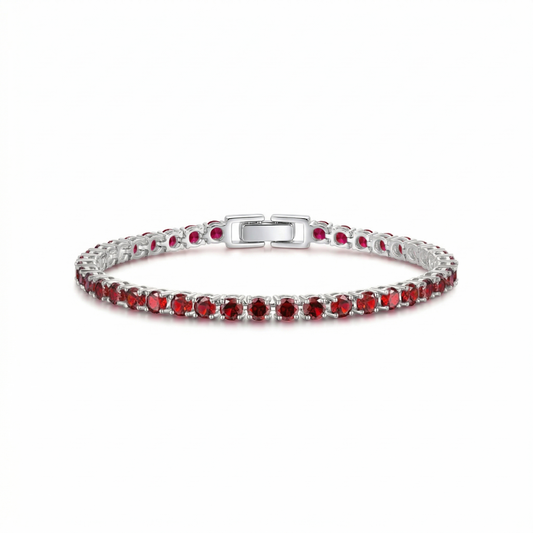 Ruby Tennis Bracelet | White Gold Maya Henry Jewelry