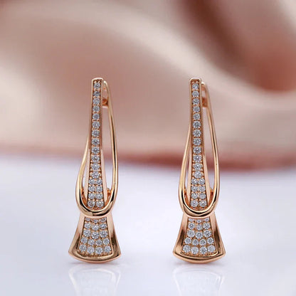 Radiant Layers Crystal Earrings | Gold Maya Henry Jewelry