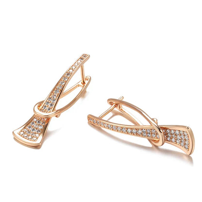 Radiant Layers Crystal Earrings | Gold Maya Henry Jewelry