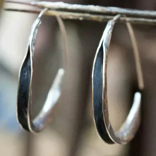 Bold Circle Hoop Earrings Maya Henry Jewelry