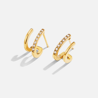 Claw Crystal Earrings Maya Henry Jewelry