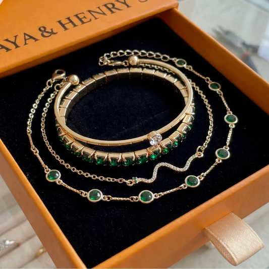 Sorina Feldwyn Bracelet Set | Gold Maya Henry Jewelry