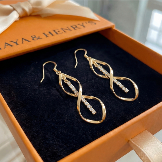 Sunbeam Spiral Earrings | Gold Maya Henry Jewelry
