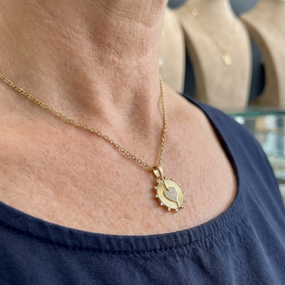 Sunray Love Necklace | Gold Maya Henry Jewelry