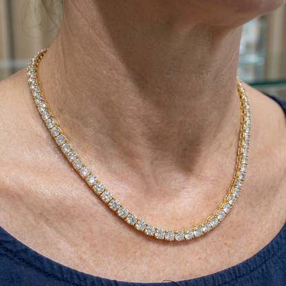 Tennis Necklace | Gold Maya Henry Jewelry