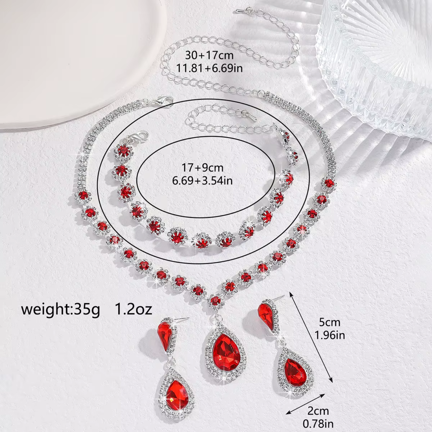Three-Piece Floral Diamond Jewelry Set Maya Henry Jewelry