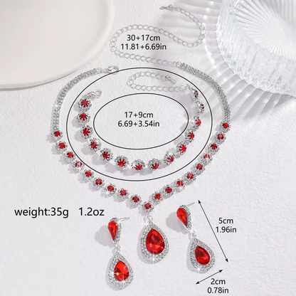 Three-Piece Floral Diamond Jewelry Set Maya Henry Jewelry