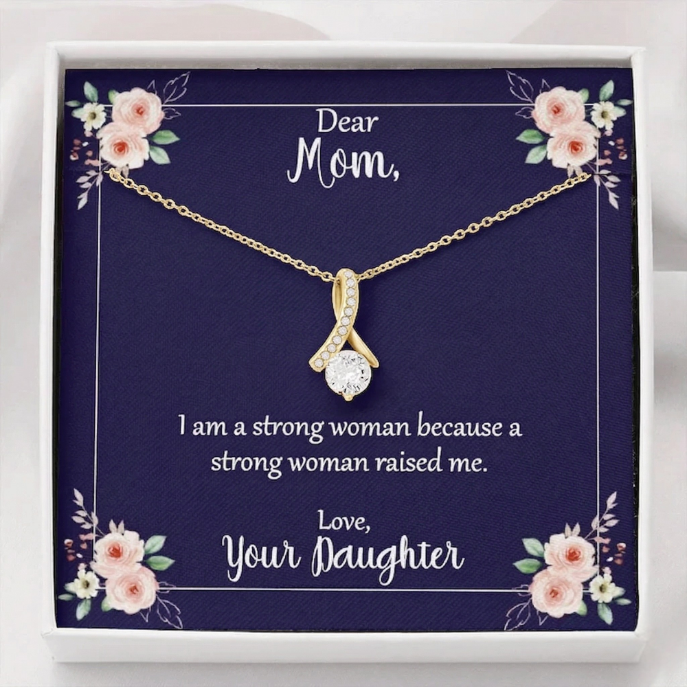 To My Mom - Strength Comes From You Necklace Maya Henry Jewelry