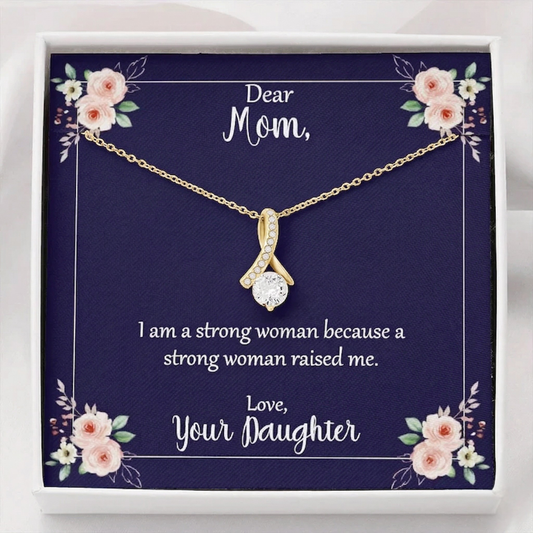 To My Mom - Strength Comes From You Necklace Maya Henry Jewelry
