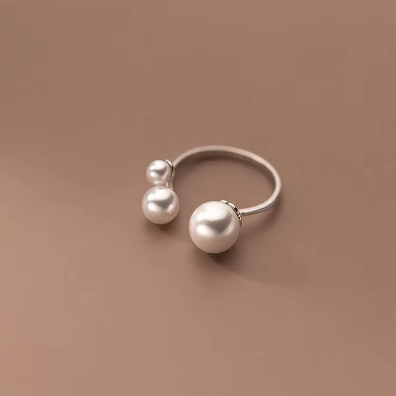Adjustable Triple Freshwater Pearl Ring Maya Henry Jewelry