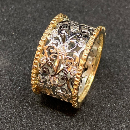 Mika - Vintage Zirconia Ivy Ring Maya Henry Jewelry