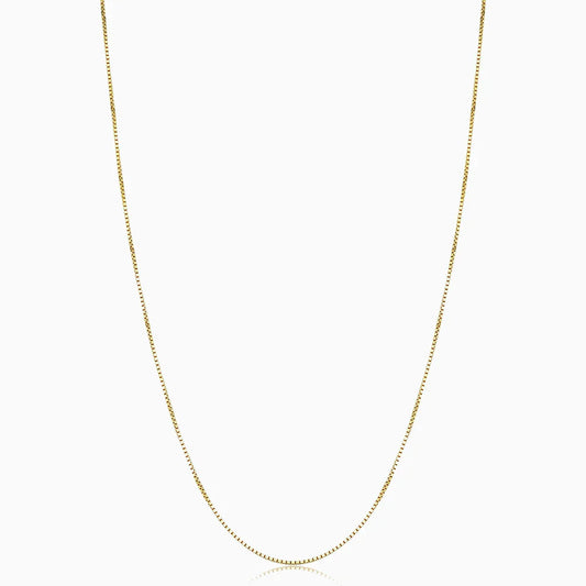 Bodega Box Necklace | Gold Maya Henry Jewelry