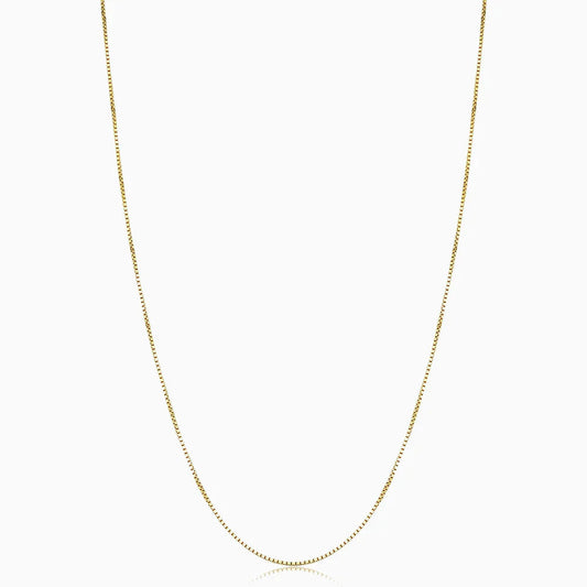 Bodega Box Necklace | Gold Maya Henry Jewelry