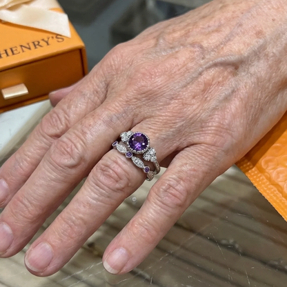 Violetis Crown Ring Set | White Gold Maya Henry Jewelry
