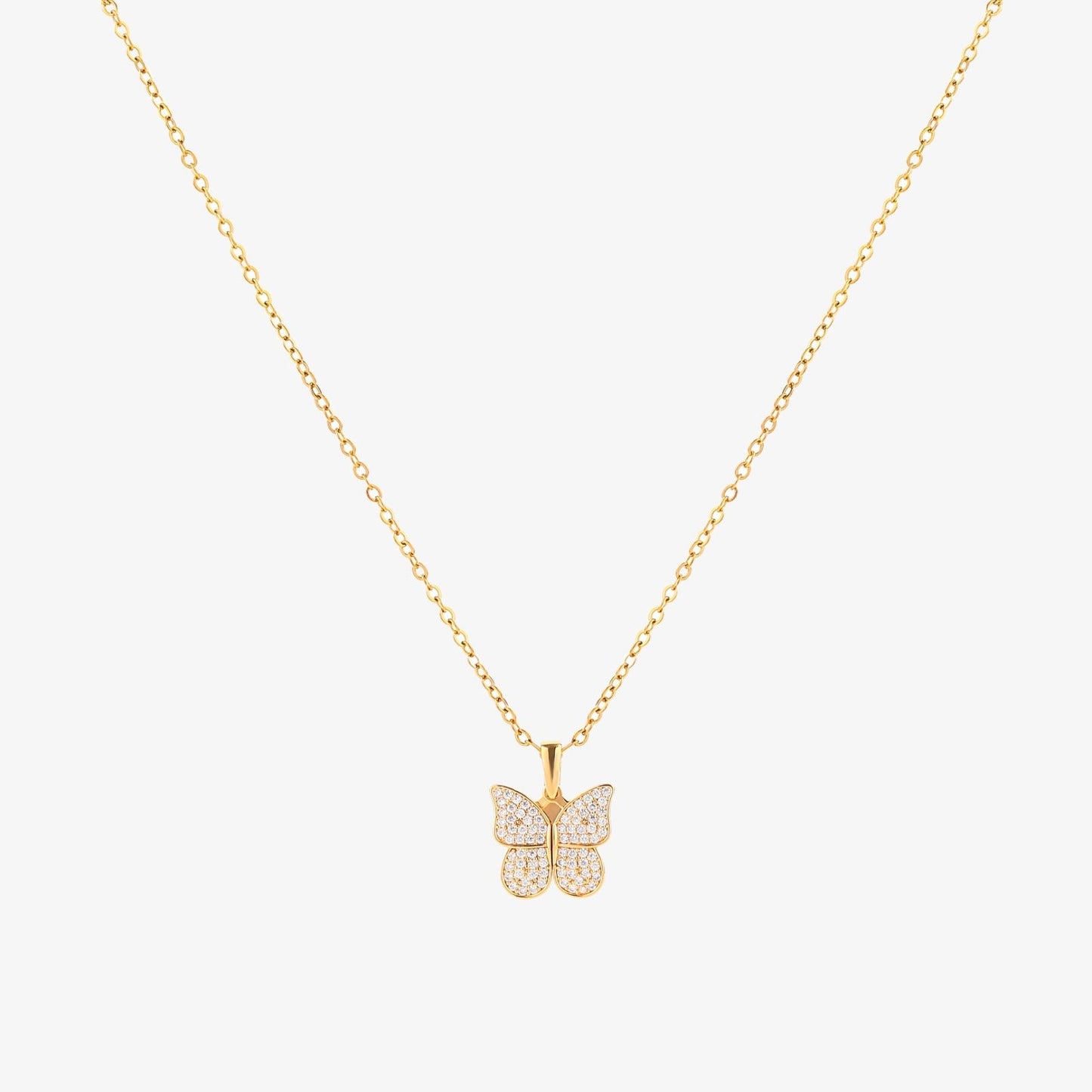 Radiant Butterfly Necklace | Gold Maya Henry Jewelry