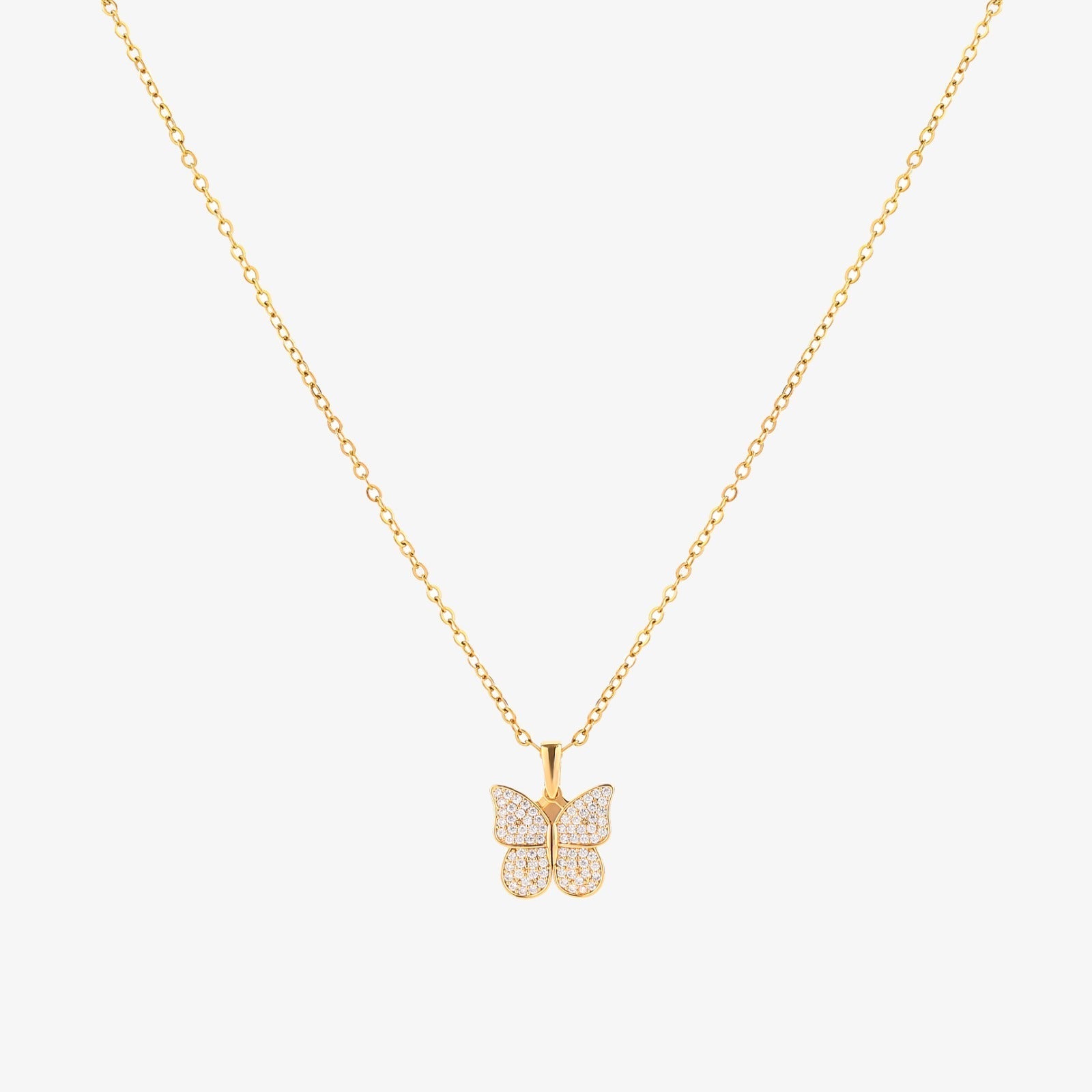 Radiant Butterfly Necklace | Gold Maya Henry Jewelry