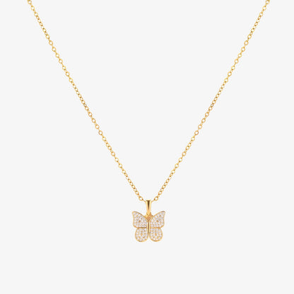 Radiant Butterfly Necklace | Gold Maya Henry Jewelry