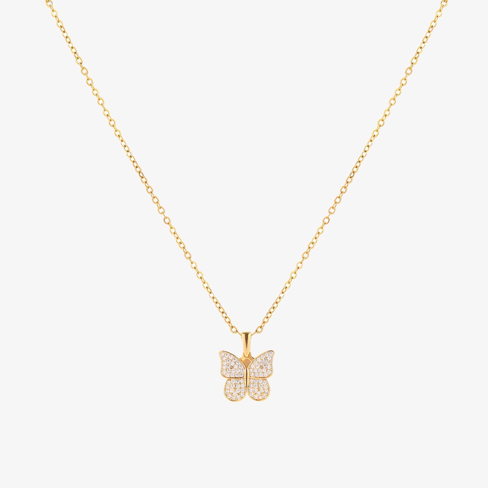 Radiant Butterfly Necklace | Gold Maya Henry Jewelry