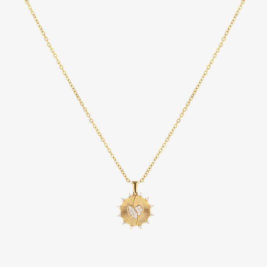 Sunray Love Necklace | Gold Maya Henry Jewelry