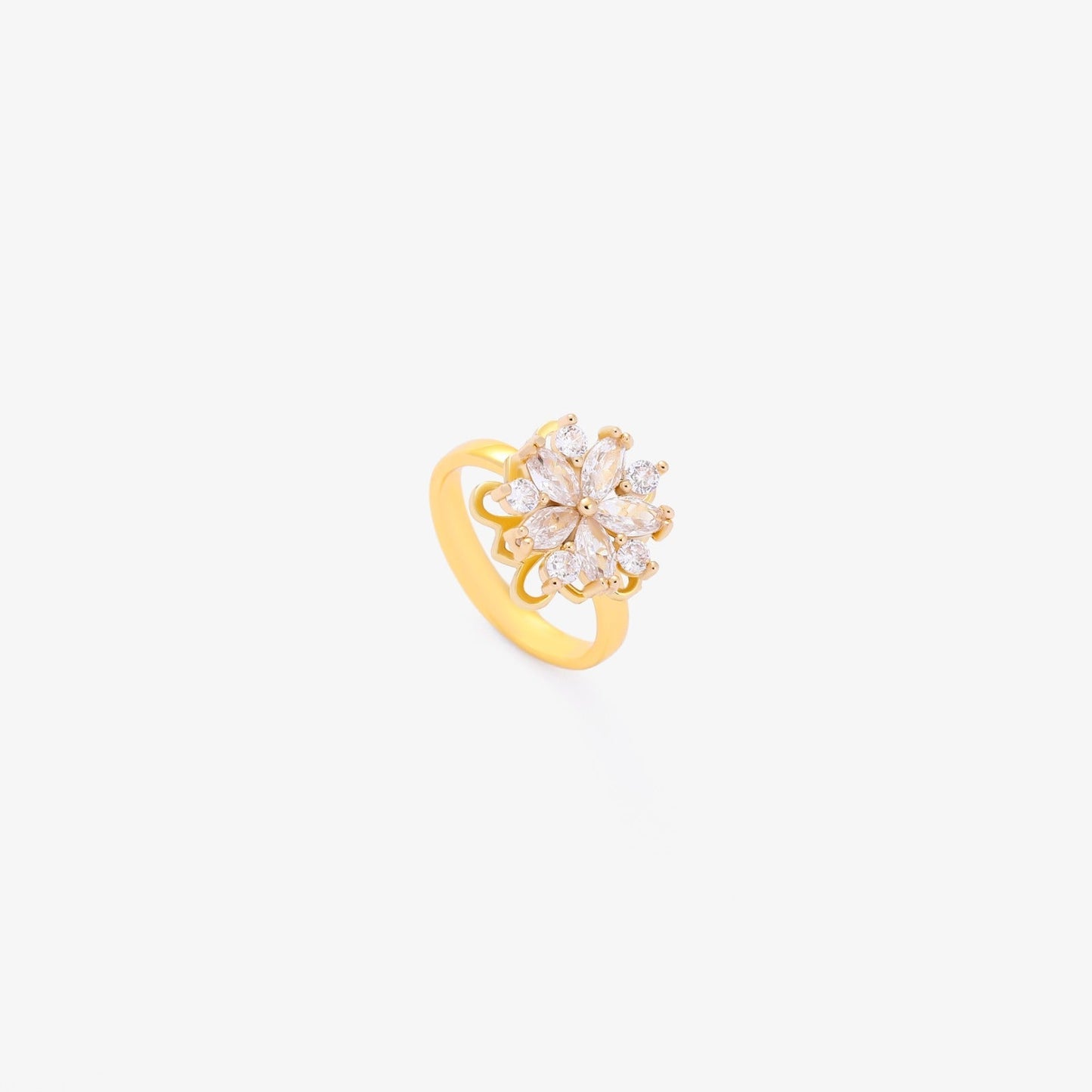 Flora Accent Spinning Ring | Gold Maya Henry Jewelry