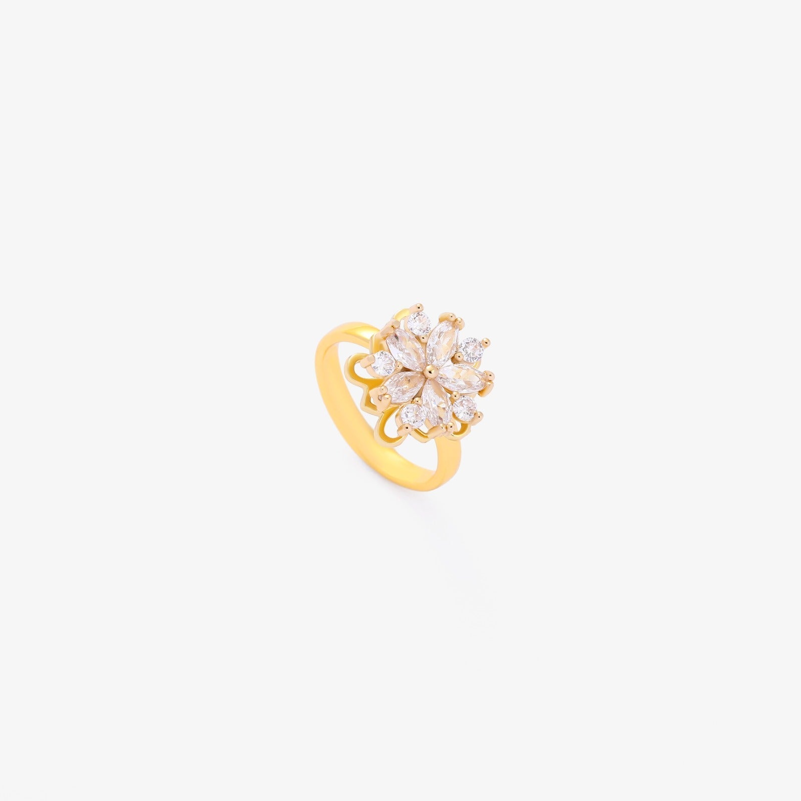 Flora Accent Spinning Ring | Gold Maya Henry Jewelry