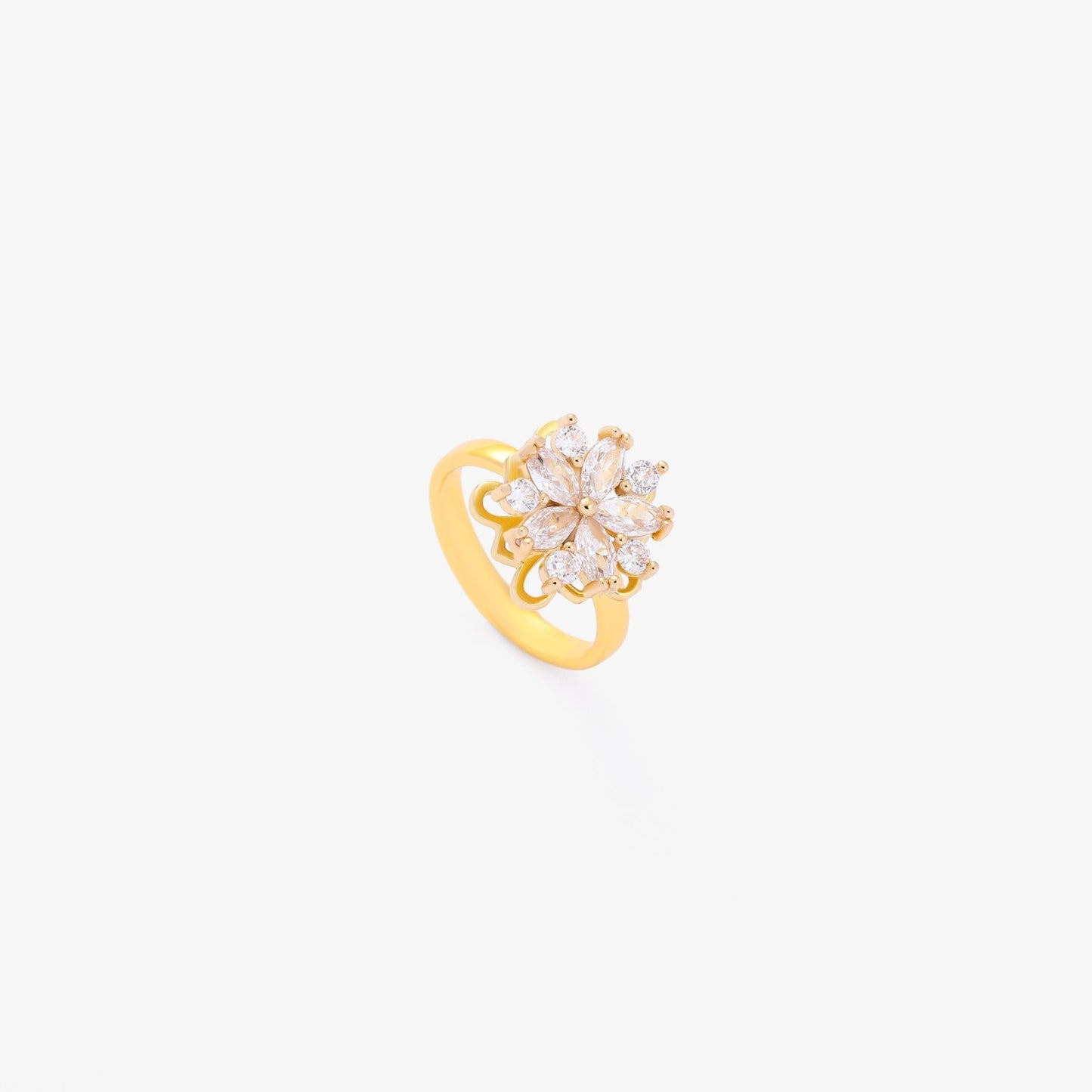 Flora Accent Spinning Ring | Gold Maya Henry Jewelry