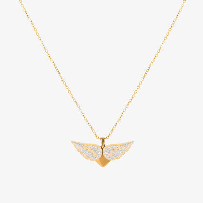Soaring Angel Wings Necklace | Gold Maya Henry Jewelry